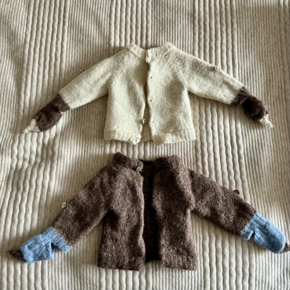 Bundle of TWO Oeuf baby alpaca cardigan